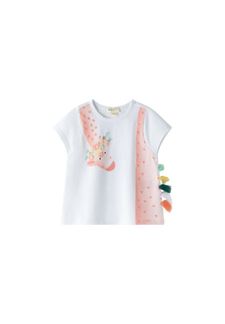 CAMISETA JIRAFA FLECOS