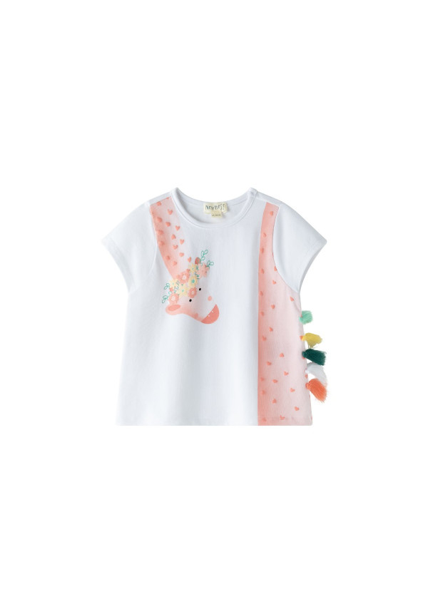 CAMISETA JIRAFA FLECOS
