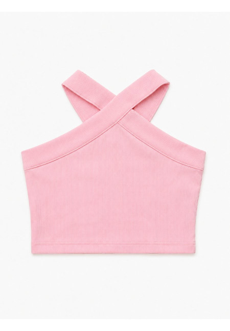 TOP HALTER ROSA