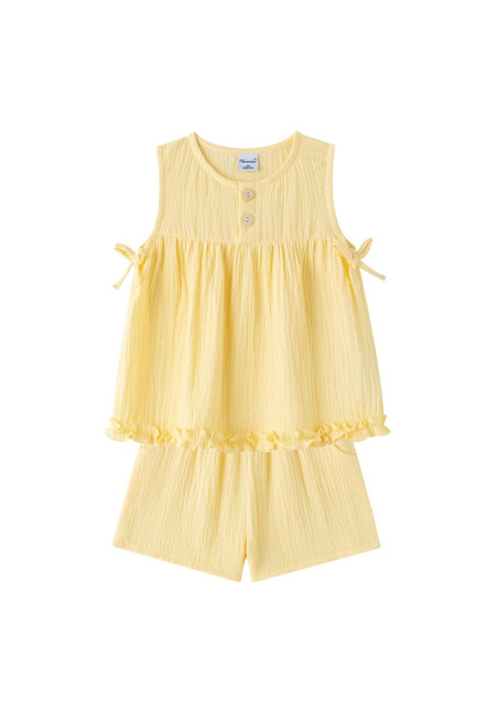 Conjunto lazos amarillo