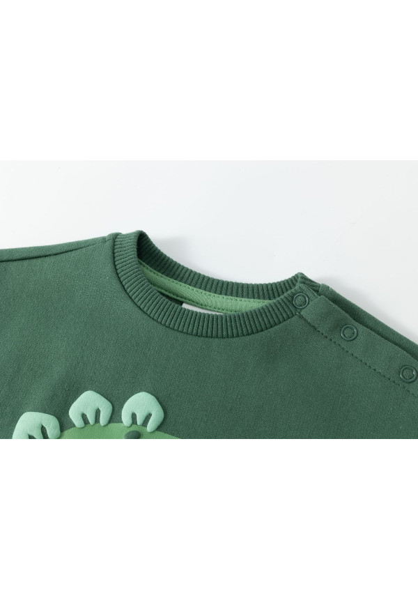 SUDADERA VERDE LITTLE ROAR!