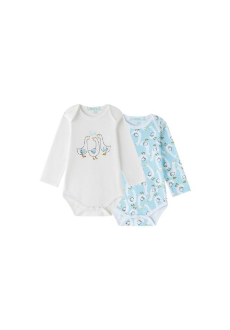 PACK DE DOS BODYS BLANCO Y AZUL OCAS