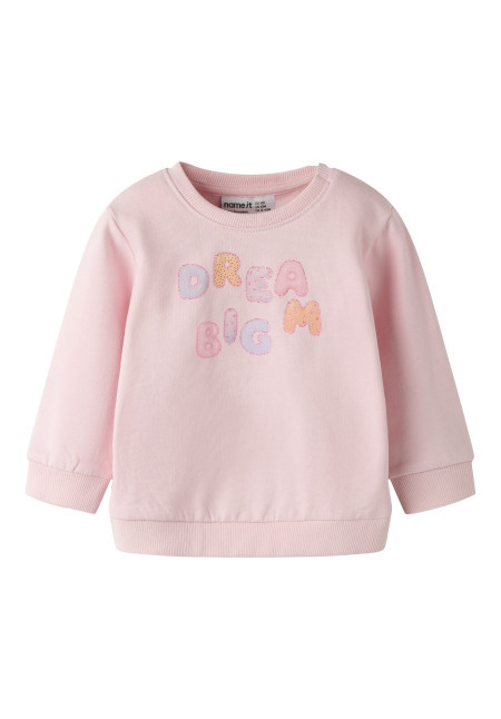 SUDADERA BEBE ROSA  DREAM BIG