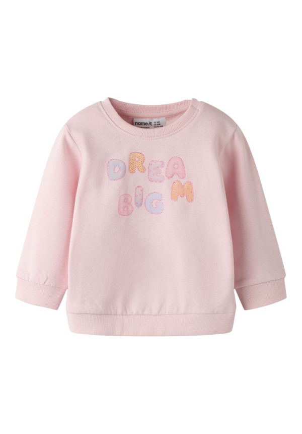 SUDADERA BEBE ROSA  DREAM BIG