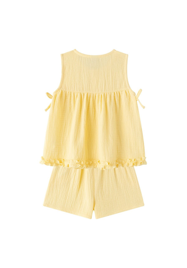 Conjunto lazos amarillo