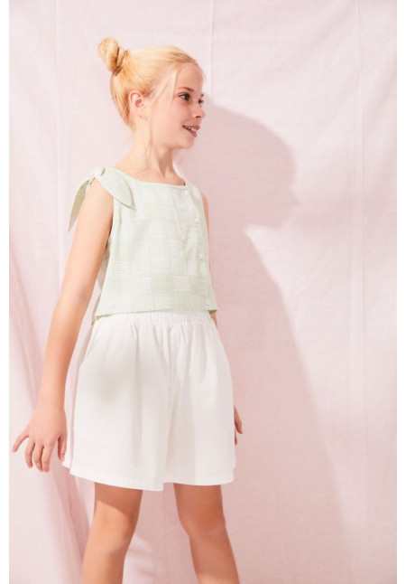 Blusa verde lazo
