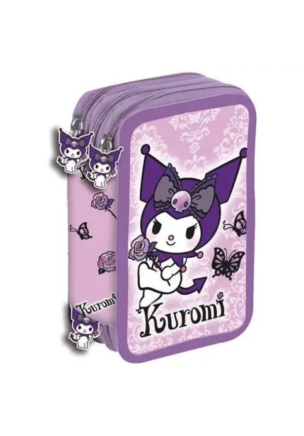 ESTUCHE 3 CREMALLERAS KUROMI