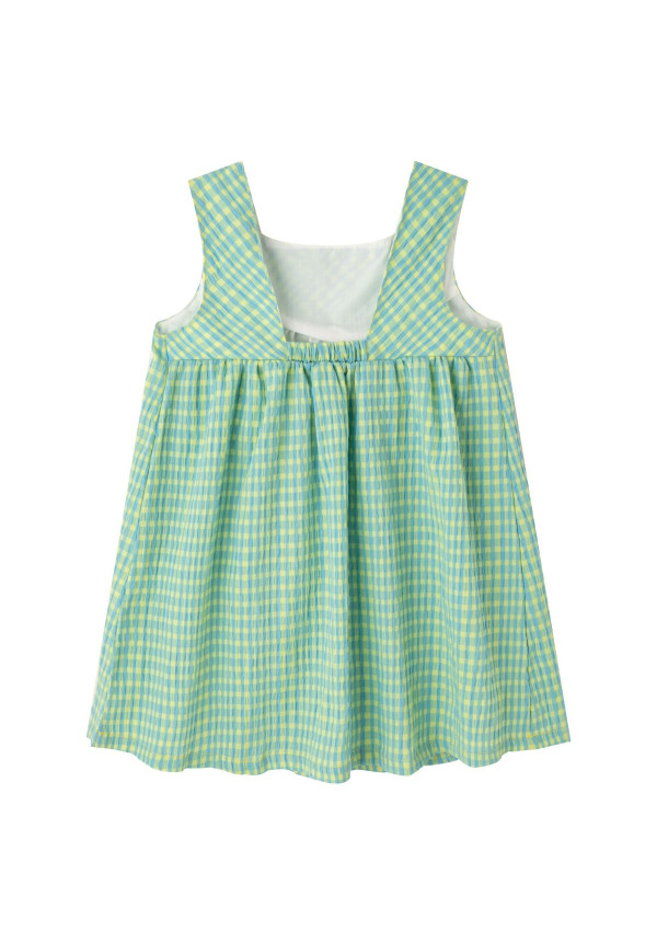 VESTIDO CUADROS VERDE