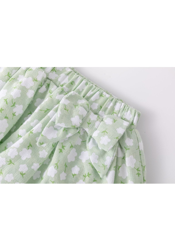 SHORT FLOREADO CON LACITO