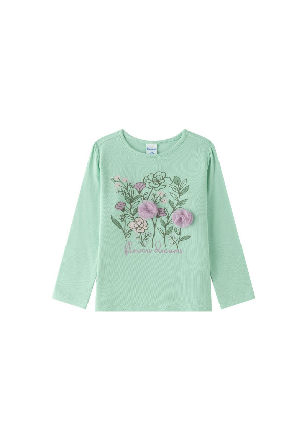 CAMISETA FLOR TUL