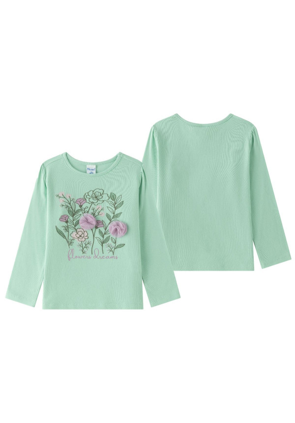 CAMISETA FLOR TUL