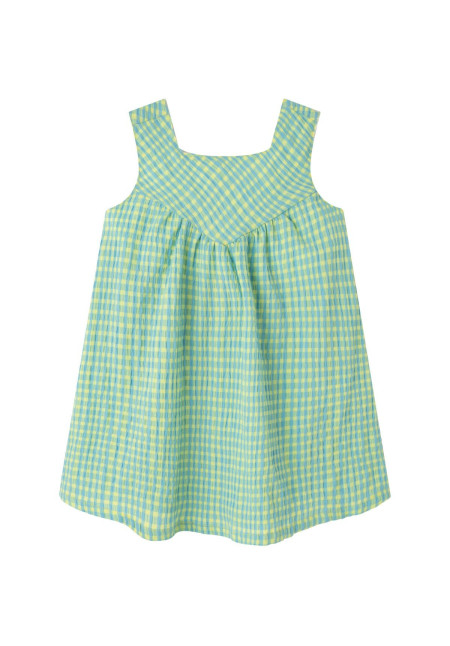 VESTIDO CUADROS VERDE