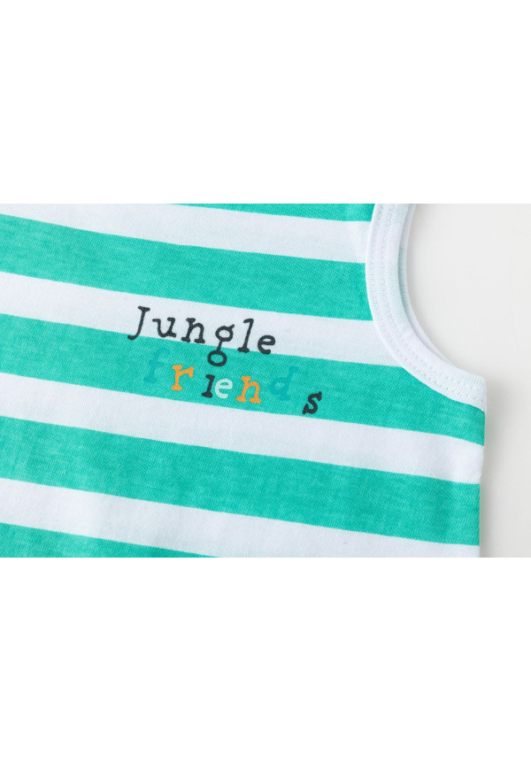 Pijama rayado de jirafas