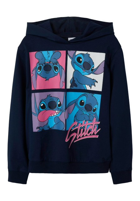 SUDADERA LILO STICH AZUL MARINO