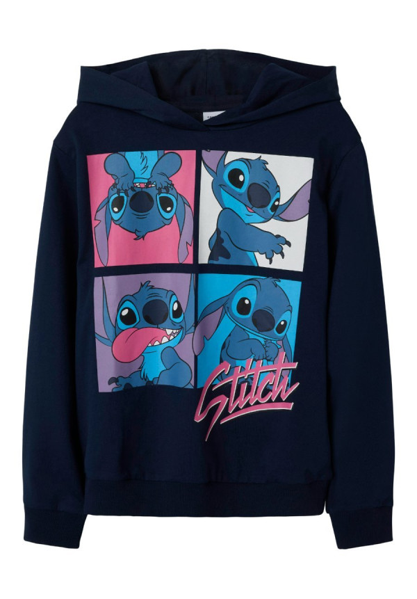 SUDADERA LILO STICH AZUL MARINO